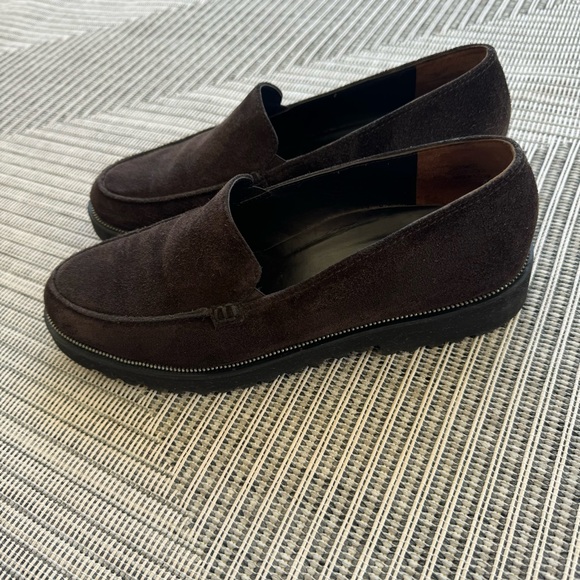 Paul Green Ariana BROWN Suede Leather Slip On Loafer Platform Shoes 9.5 - Picture 6 of 17